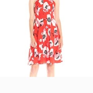Adrianna Papell Red Poppy Dress Size 10